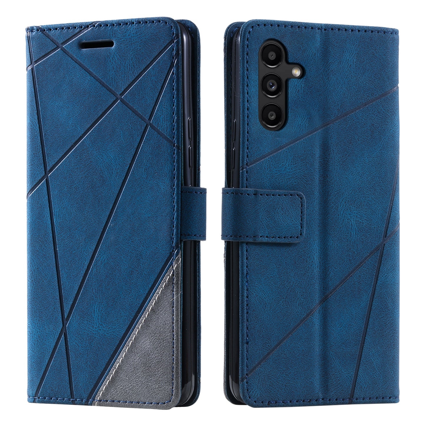 For Samsung Galaxy A55 5G Shockproof Phone Stand Cover PU Leather Wallet Imprinted Line Case For Samsung Galaxy A55 5G Shockproof Phone Stand Cover PU Leather Wallet Imprinted Line Case